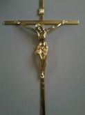 crucifixo de bronze 35cm